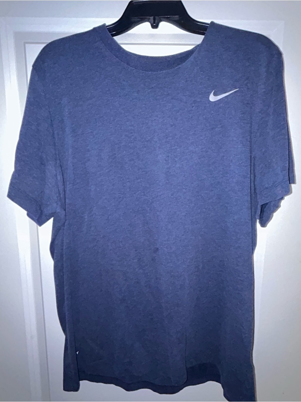 Nike Men's Heather Navy Crew Neck Short Sleeve Tee